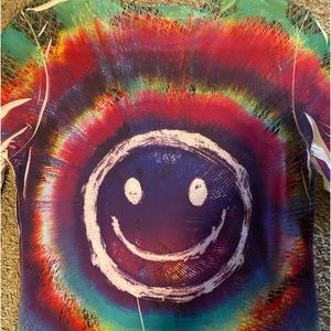 Next Era Couture brand. Medium woman’s size. tie-dye design with a smiley face!!